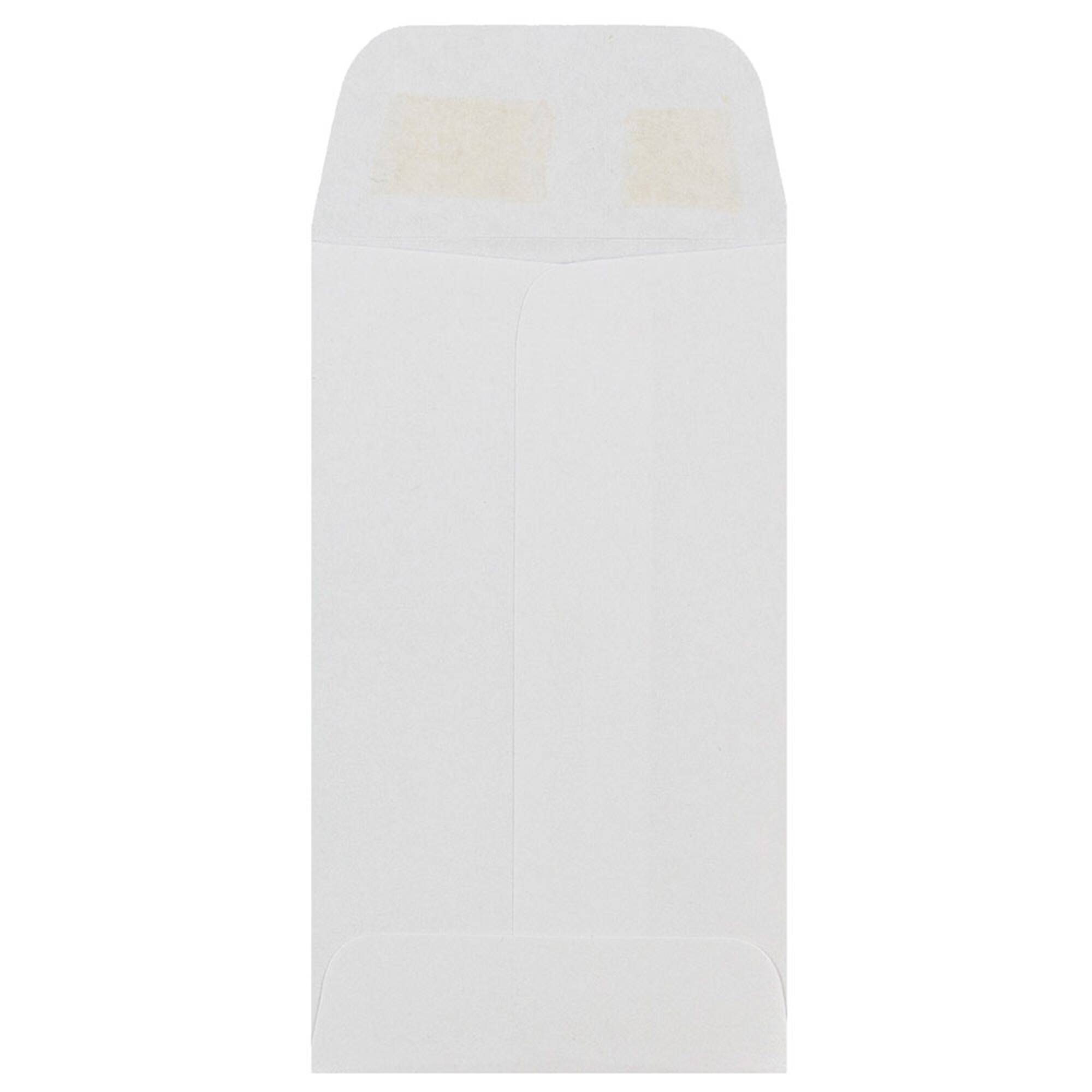 JAM Paper White #3 Coin Business Commercial Envelopes
